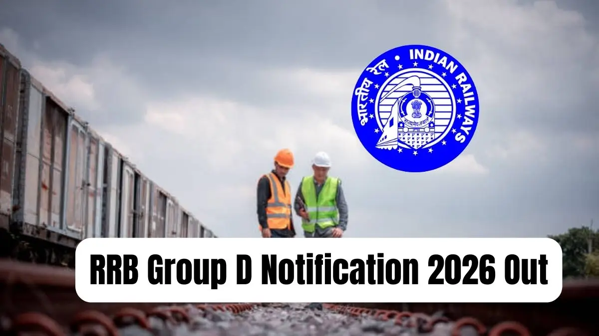 RRB Group D Recruitment 2026 Notification Out, 22000 Vacancy, CEN 09/2025 Apply Online