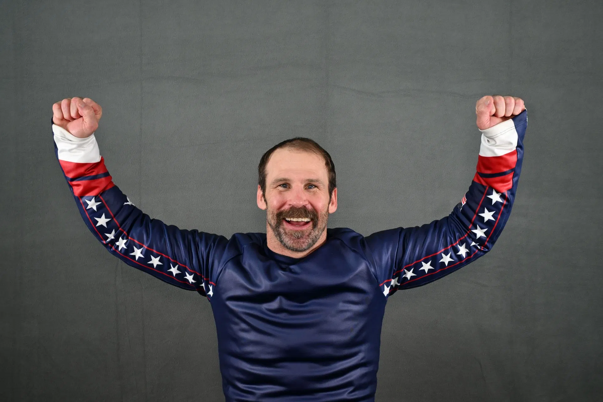 Nick Baumgartner during the 2026 Milan Olympic portraits shoot - Source: Getty