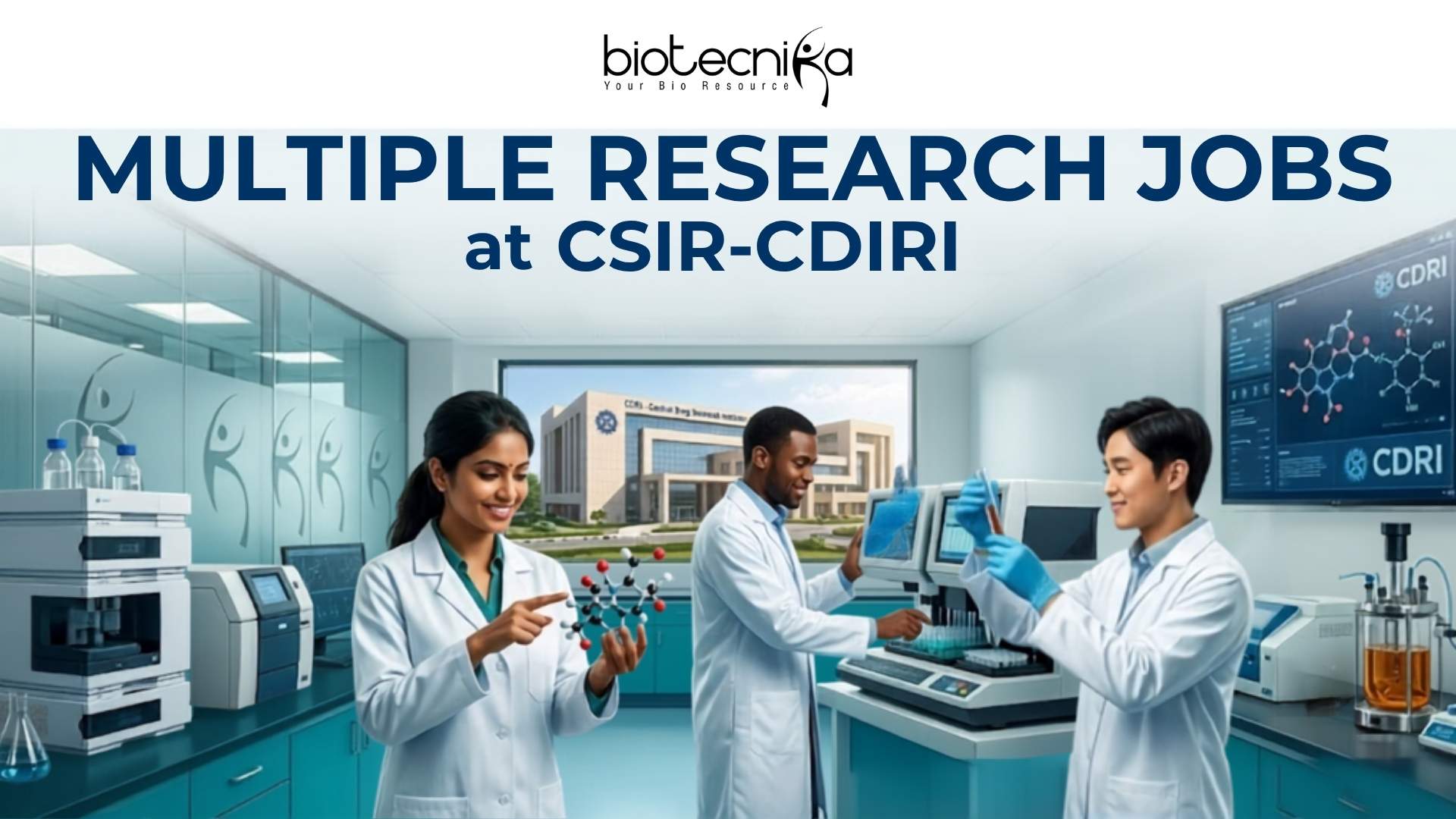 Multiple Research Jobs At CSIR-CDRI for Life Science Candidates | Walk-in-Interview