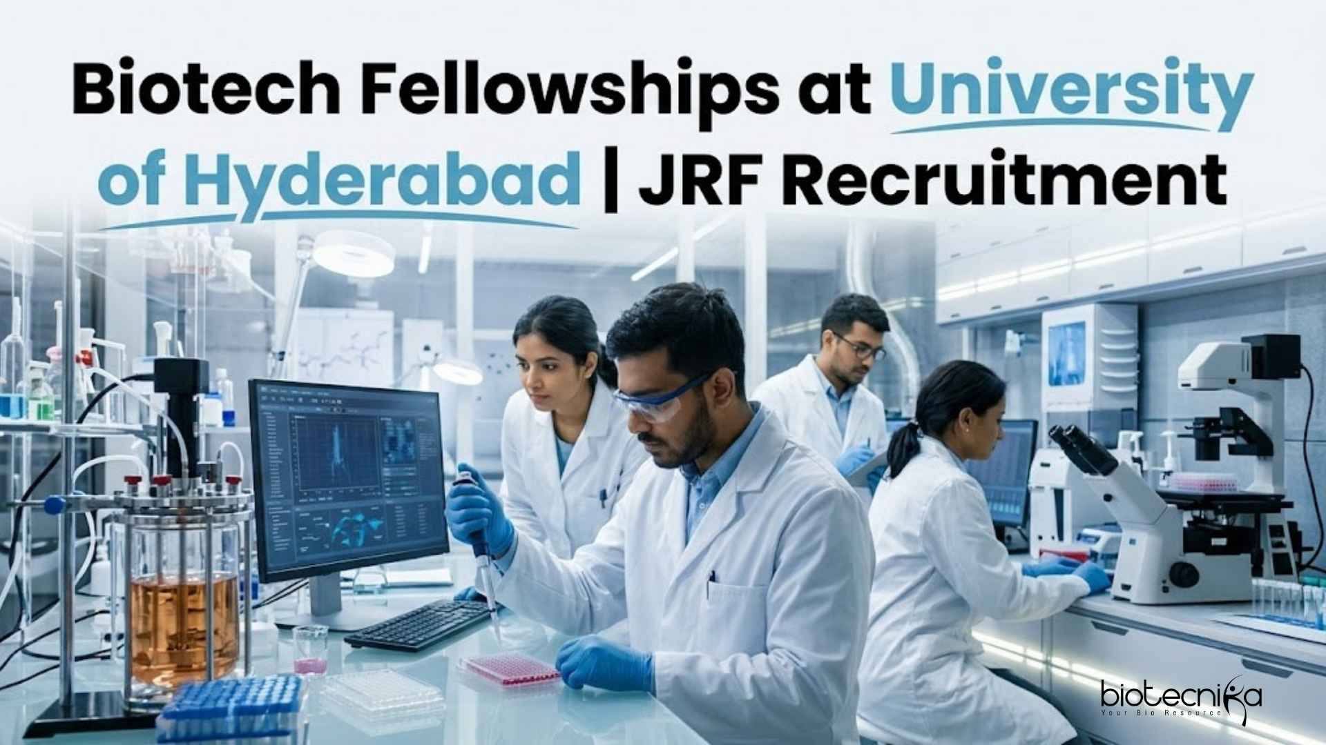 University of Hyderabad JRF Recruitment 2026 | Biotech Fellowships for Life Science Candidates