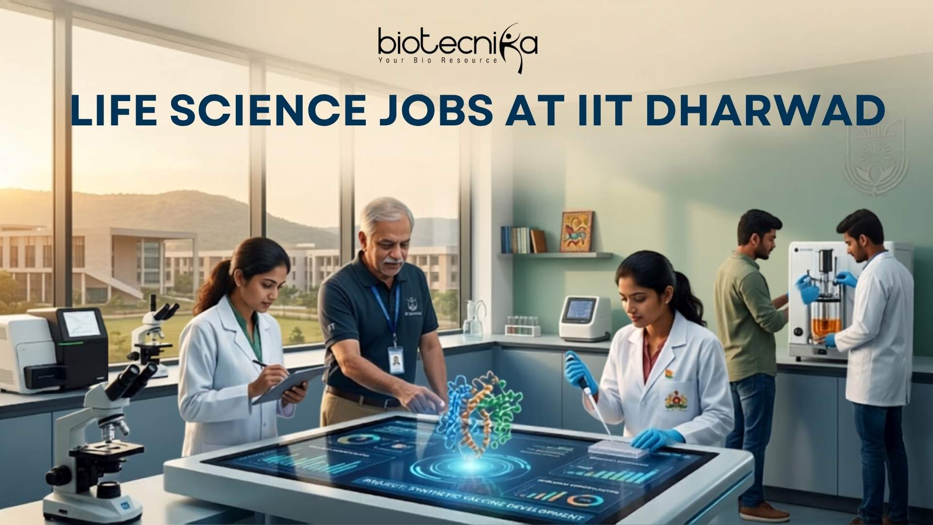 Life Science Job at IIT Dharwad | BSc & MSc Candidates Apply Now
