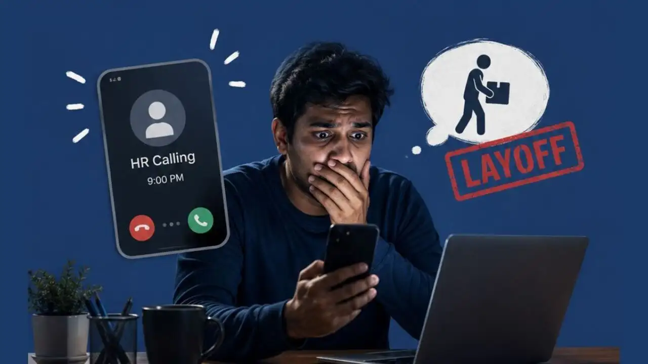 Indian engineer’s ordinary day ended with a 9 PM HR call and sudden layoff news