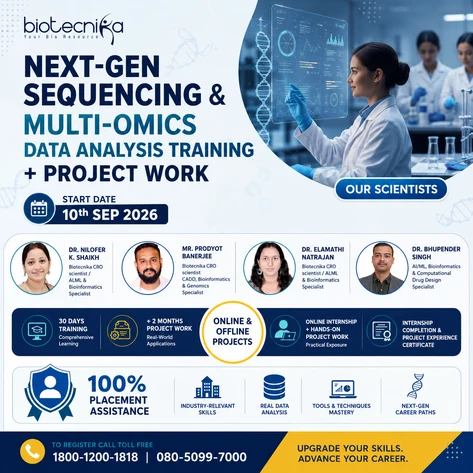Become an NGS & Multi-Omics Data Analyst | Real Projects, Certification & Placement Support