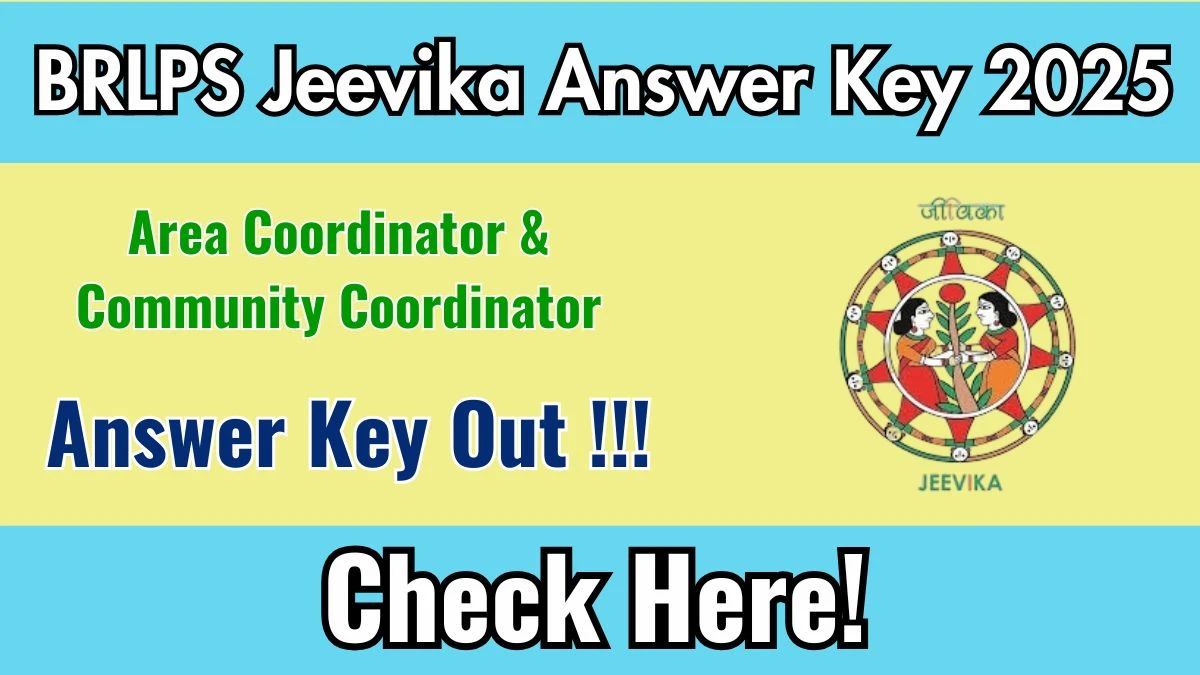 BRLPS Jeevika Answer Key 2025 OUT