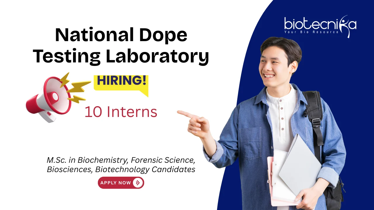 Biotechnology Internship at National Dope Testing Laboratory