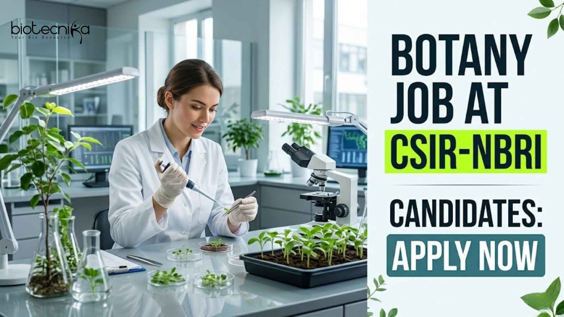 Botany Job at CSIR-NBRI | Candidates Apply Now