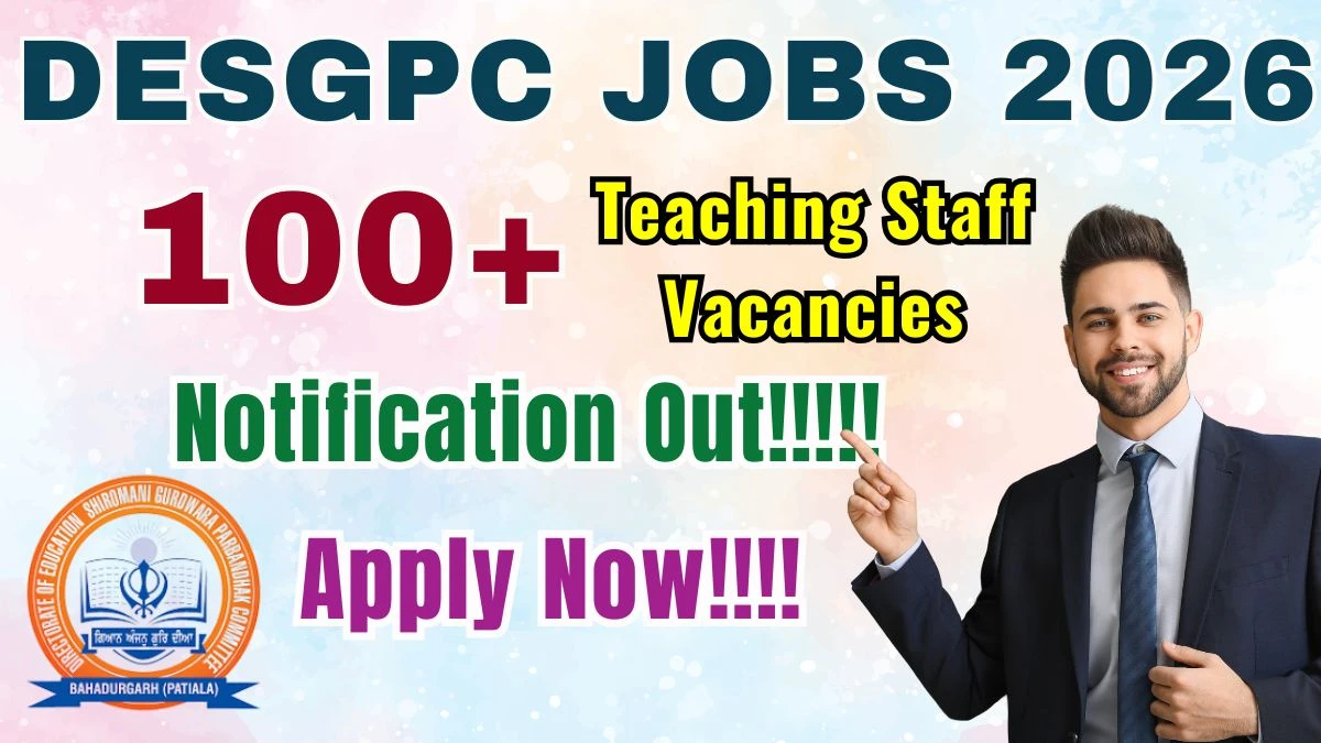 DESGPC Teaching Staff Recruitment 2025