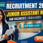 IDBI Bank Junior Assistant Manager (JAM) Recruitment 2026 (Short Notice)