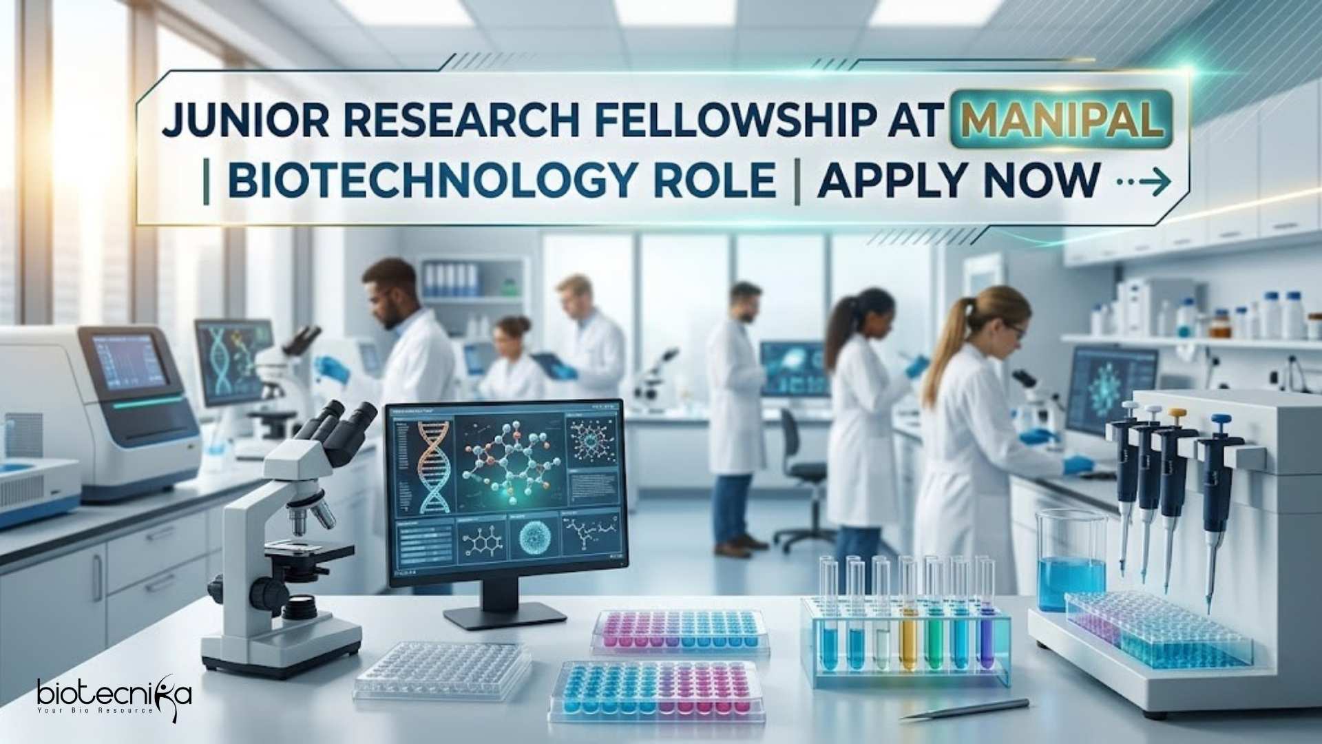 Junior Research Fellowship at Manipal | Biotechnology Role