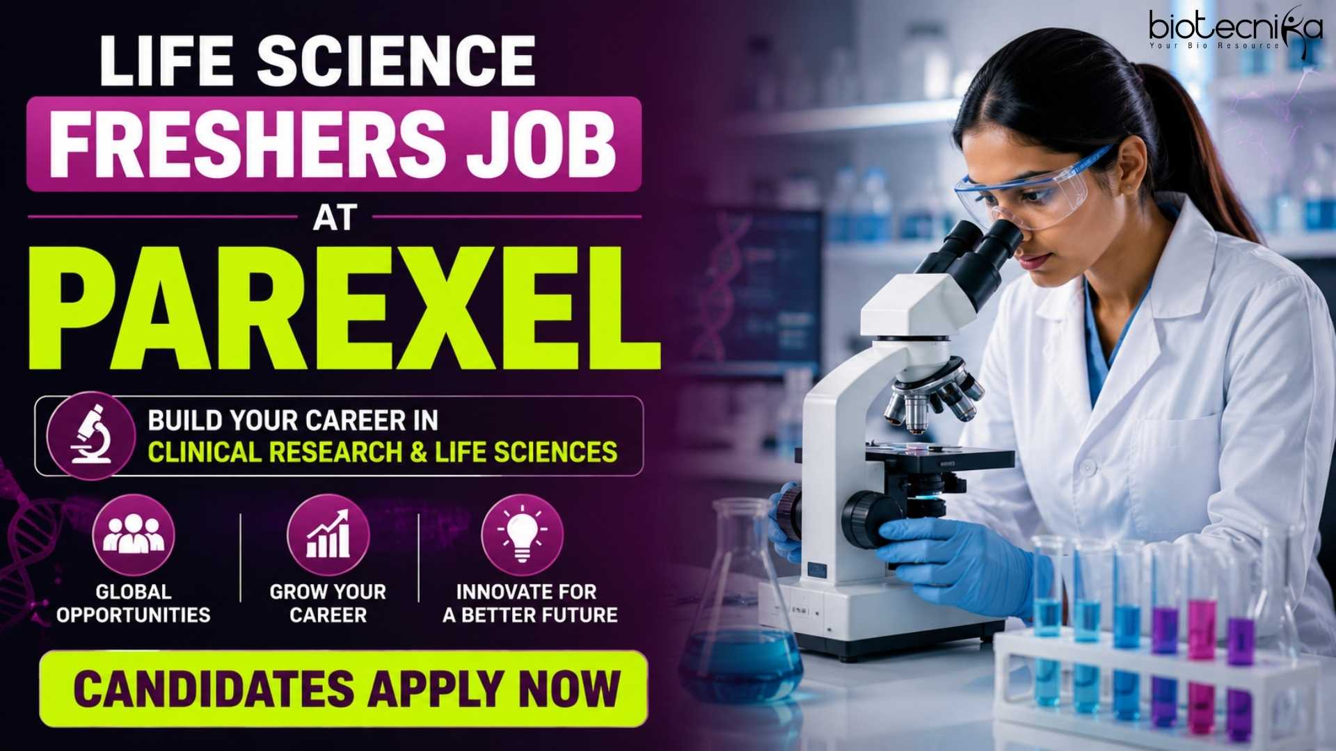 Life Science Freshers Job at Parexel