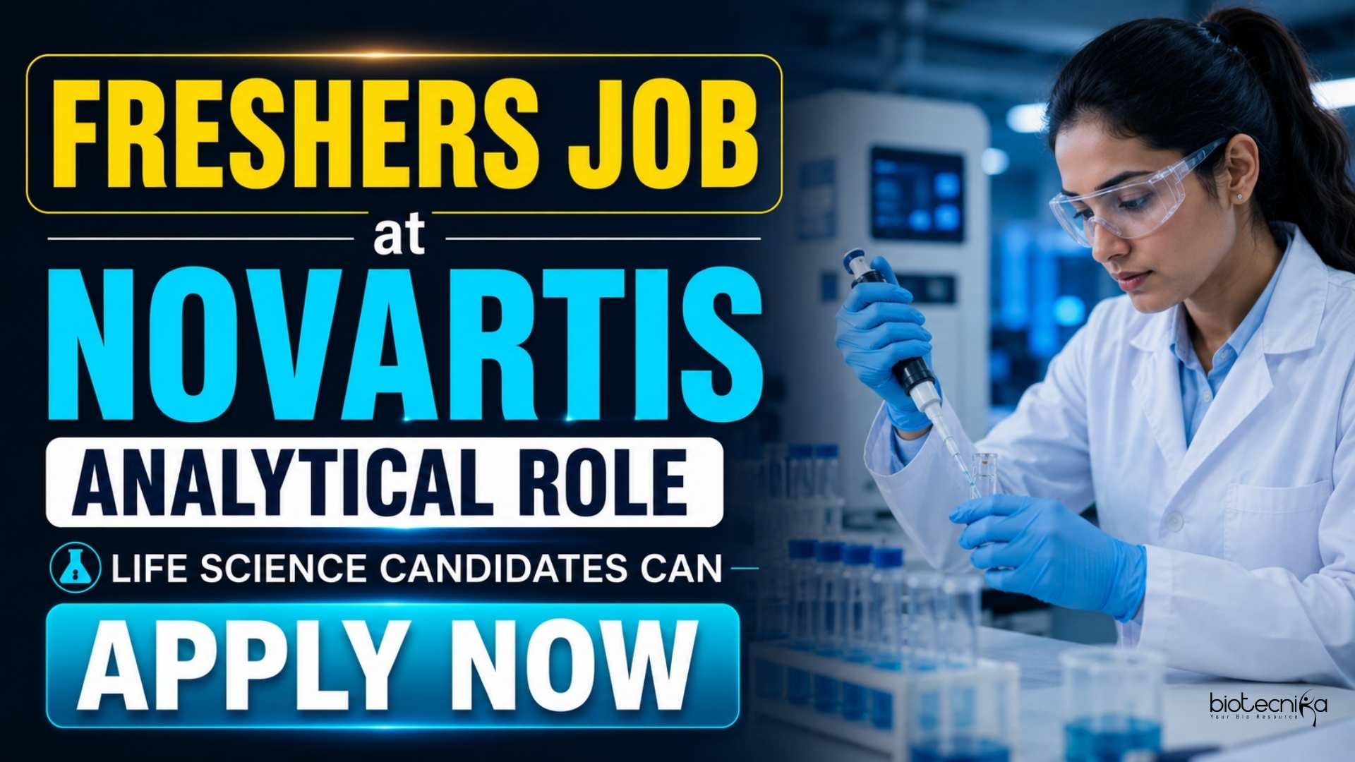 Life Science Freshers Jobs at Novartis