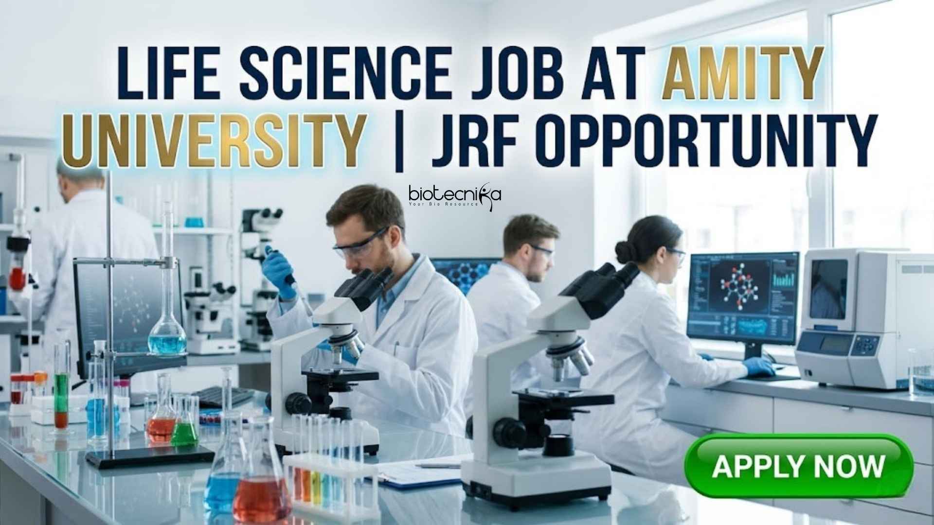 Life Science Job at Amity University