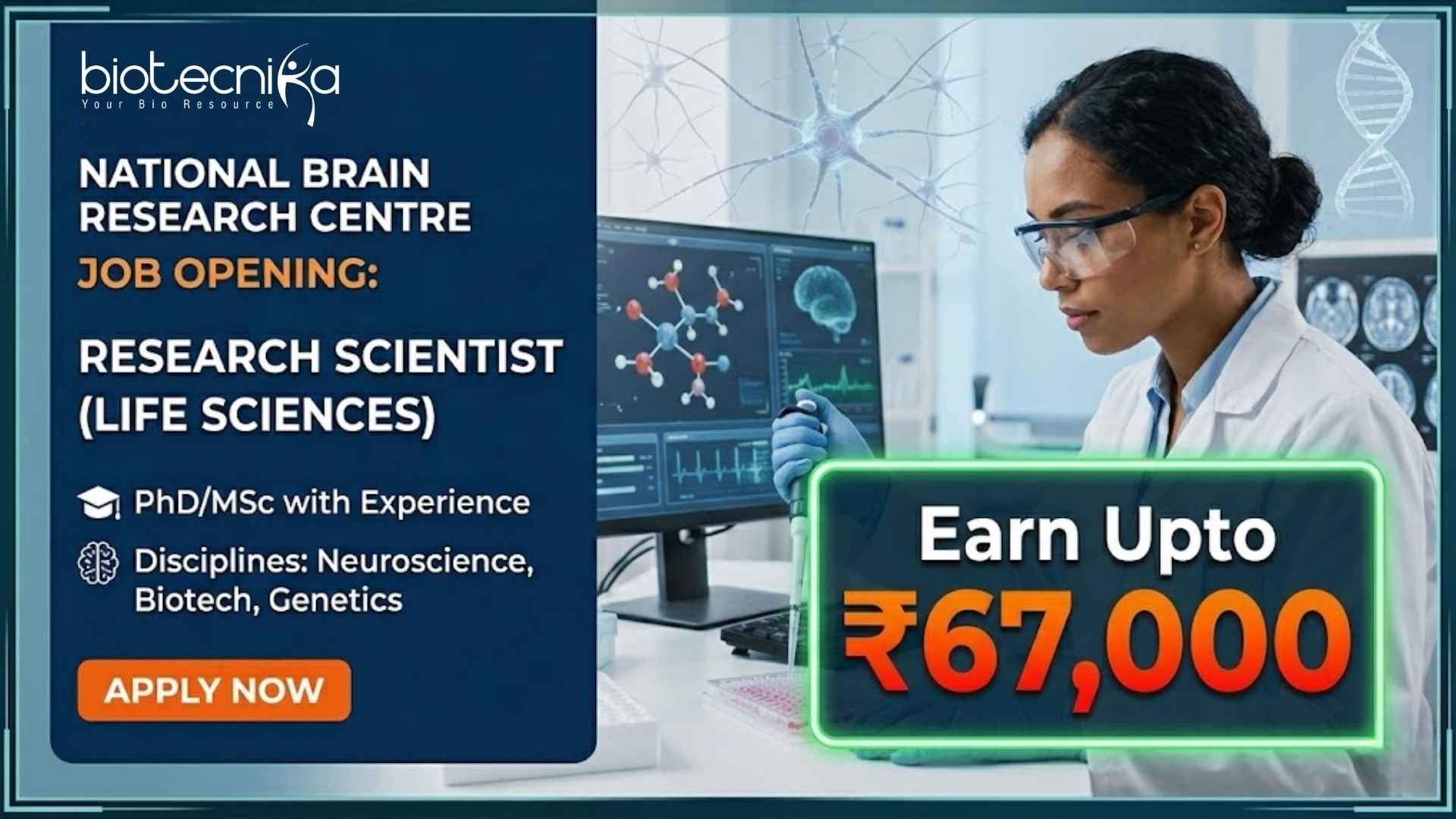 Life Sciences Scientist Job at NBRC