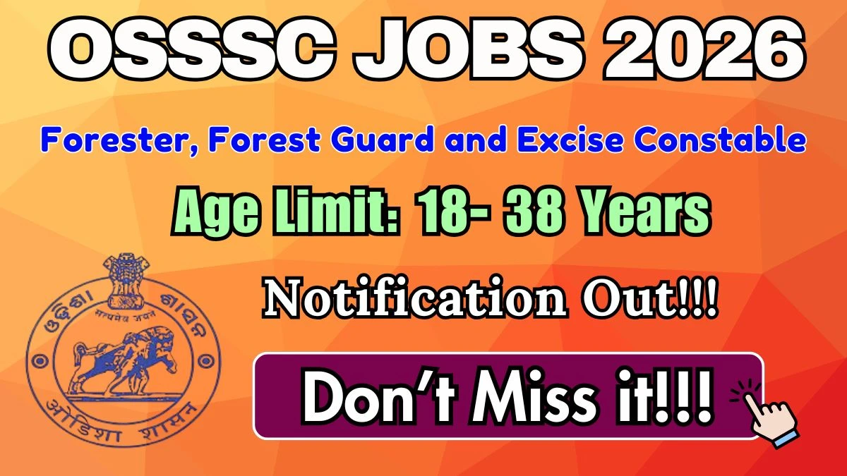 OSSSC CRE Recruitment 2026 (Short Notice)