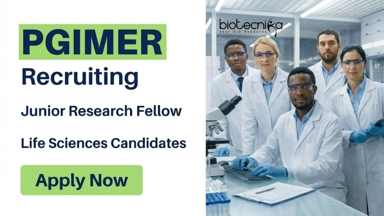 PGIMER Recruitment for Junior Research Fellow