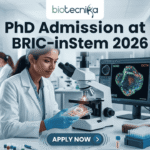 PhD Admission at BRIC-inStem 2026