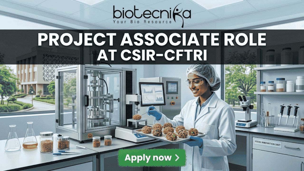 Project Associate Job at CSIR-CFTRI