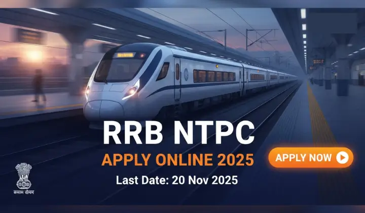 RRB NTPC Apply Online 2025 Ending on 20th November, Apply Now