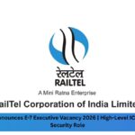 RailTel Announces E-7 Executive Vacancy 2026