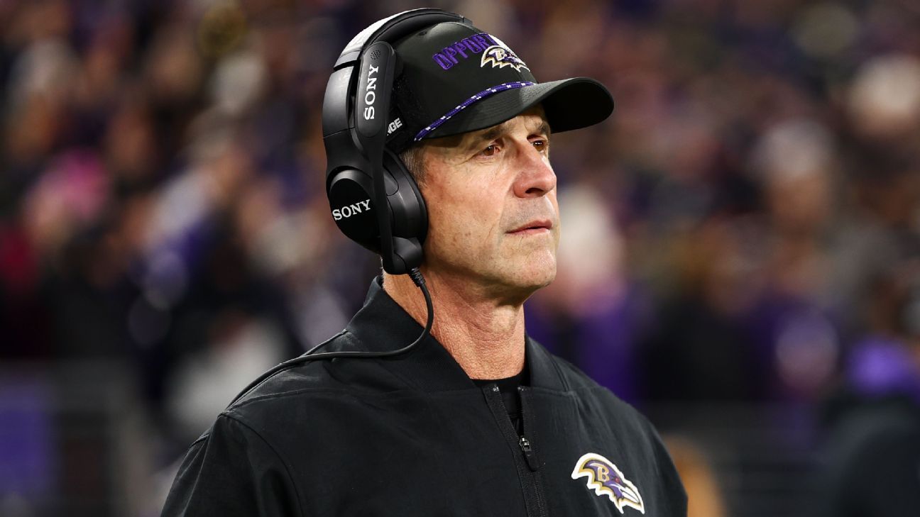 Ravens coach John Harbaugh not worried about job security