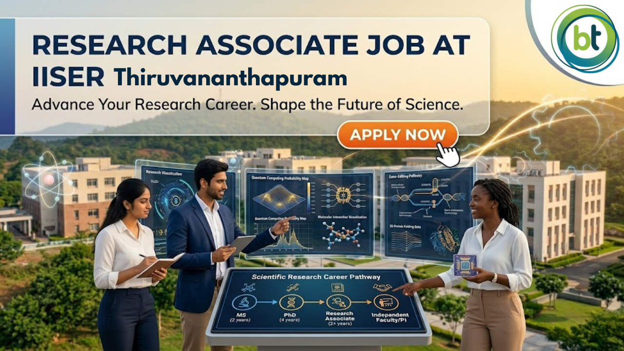 Research Associate Job at IISER TVM | Biotechnology