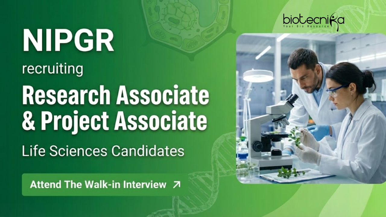 Research Associate Job at NIPGR | Life Sciences