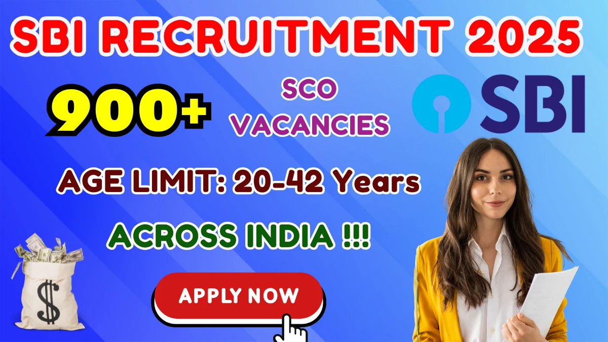 SBI SO Recruitment 2025 - Apply Online for 996 Posts