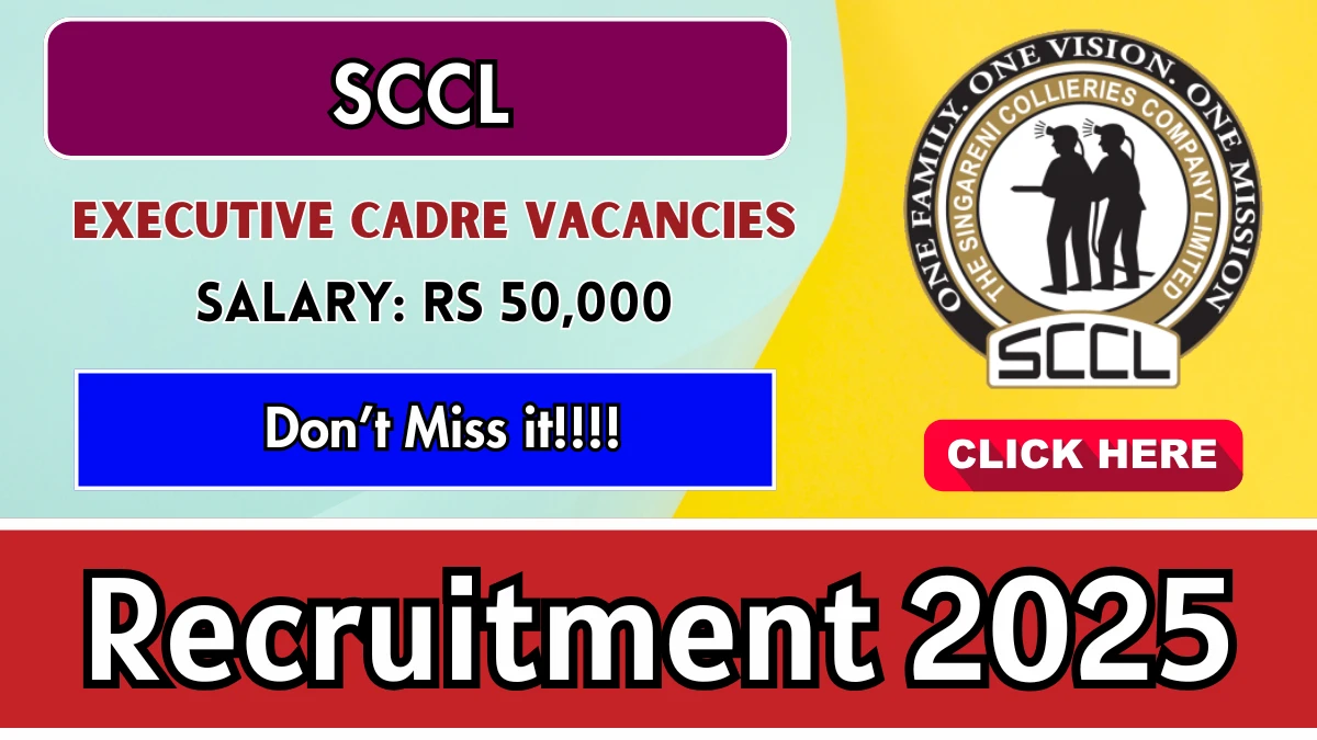 SCCL Executive Cadre Recruitment 2025