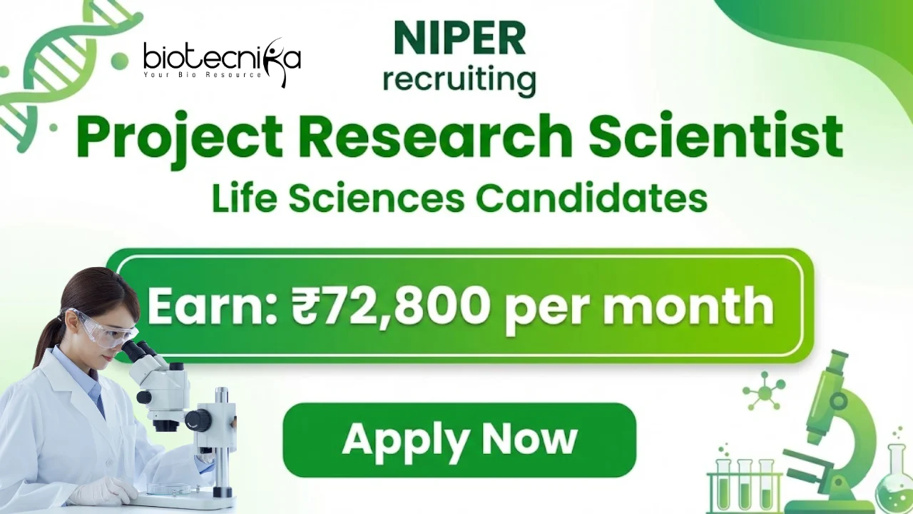 Scientist Job at NIPER | Life Sciences