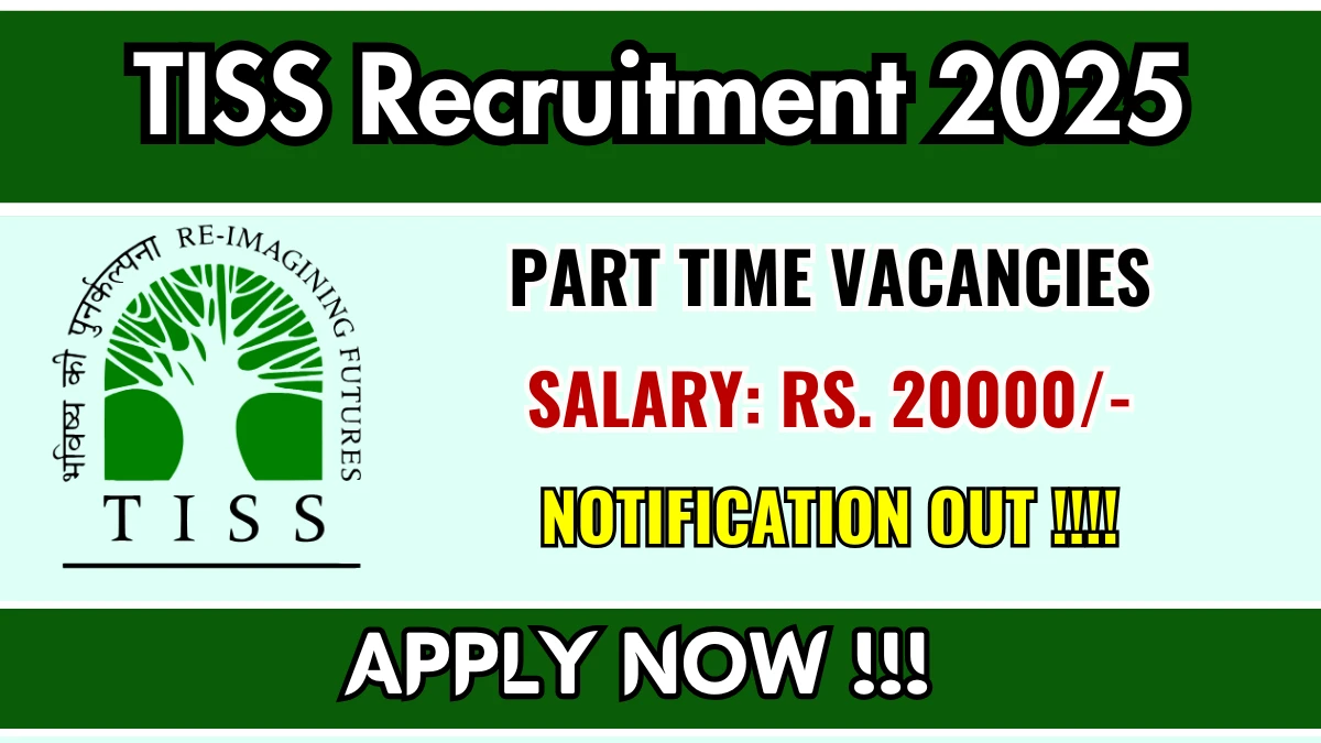 TISS Part Time Field Work Supervisor Recruitment 2025