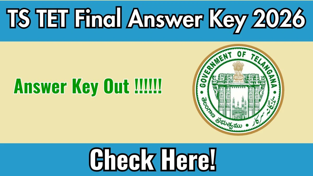 TS TET Final Answer Key 2026 OUT