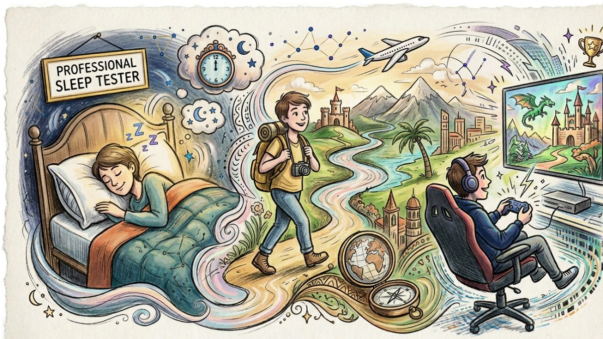 The jobs that sound fake but exist: Get paid to travel, game and sleep