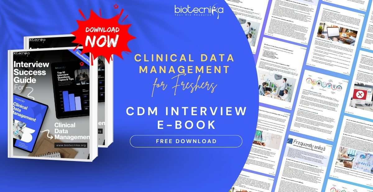 Career in Clinical Data Management: FREE CDM Interview Ebook
