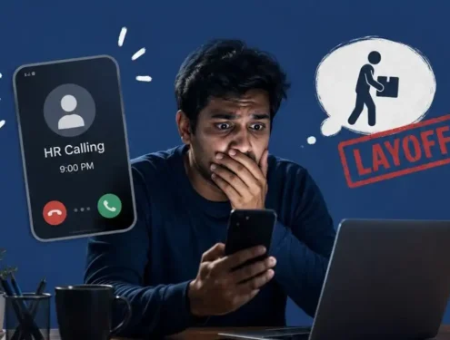 Indian engineer’s ordinary day ended with a 9 PM HR call and sudden layoff news