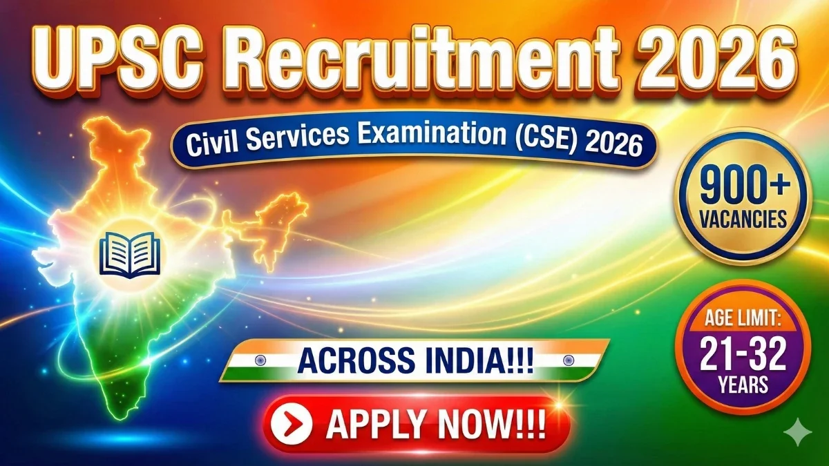Apply Online for 933 Civil Services Examination Vacancies