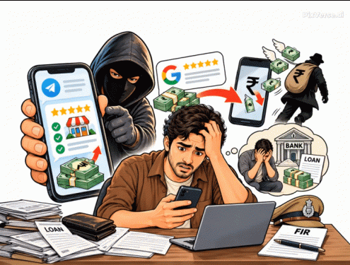 Bhopal Man Duped of 7 Lakh in Google Review Work-From-Home Scam