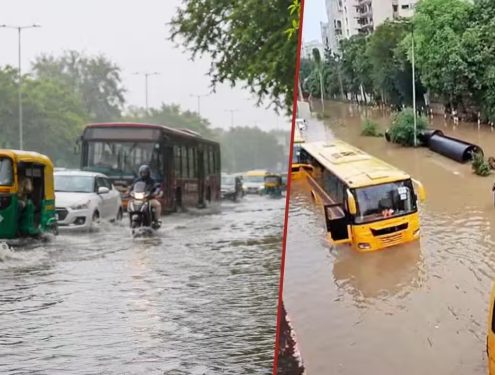 Delhi-NCR Rain Fury: Gurugram Under Orange Alert, Work From Home Advisory Issued For August 25