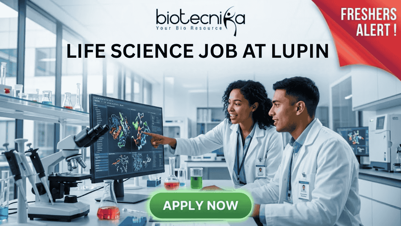 Freshers Alert! Life Science Job at Lupin