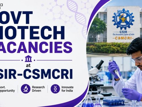 Govt Biotech Jobs: CSIR-CSMCRI Project Associate Role