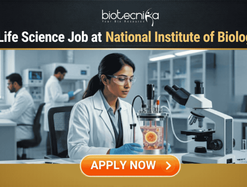 Govt Life Science Job Alert 2026 at National Institute of Biologicals