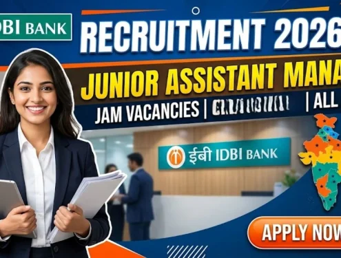 IDBI Bank Junior Assistant Manager (JAM) Recruitment 2026 (Short Notice)