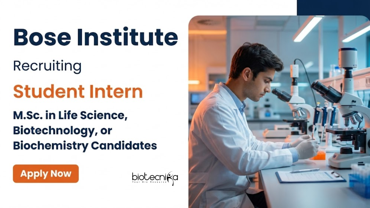 Life Science Internship at Bose Institute