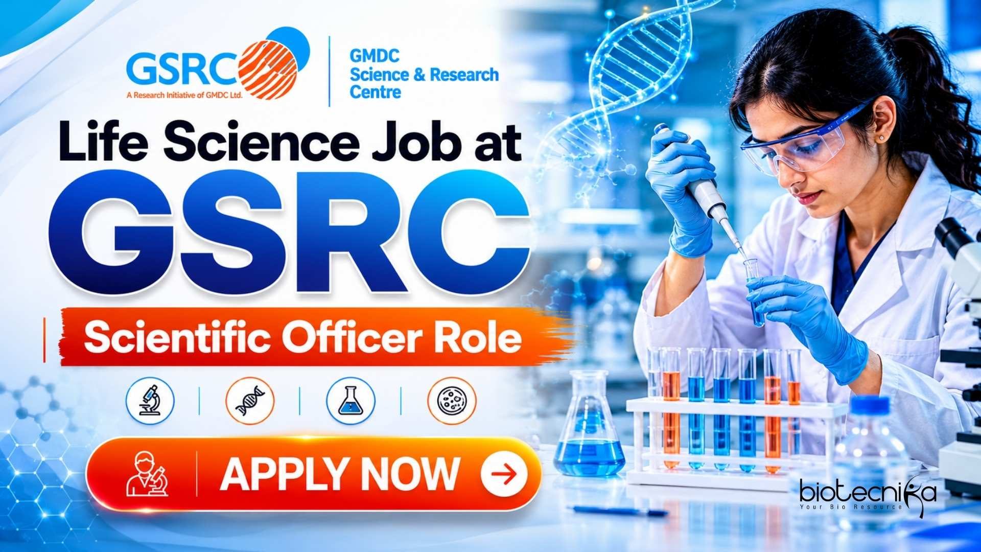 Life Science Job at GSRC | Scientific Officer Role