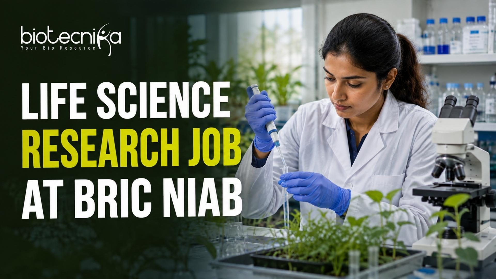Life Science Research Job at BRIC NIAB