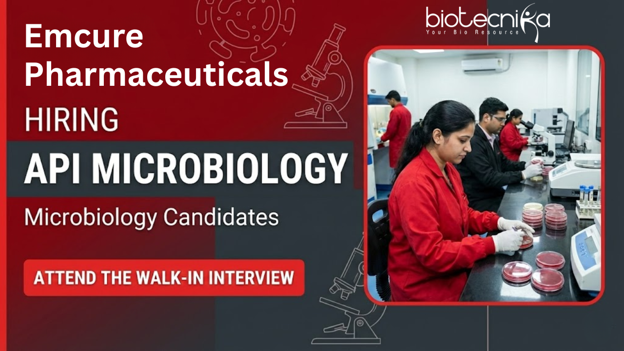 Microbiology Job at Emcure Pharmaceuticals