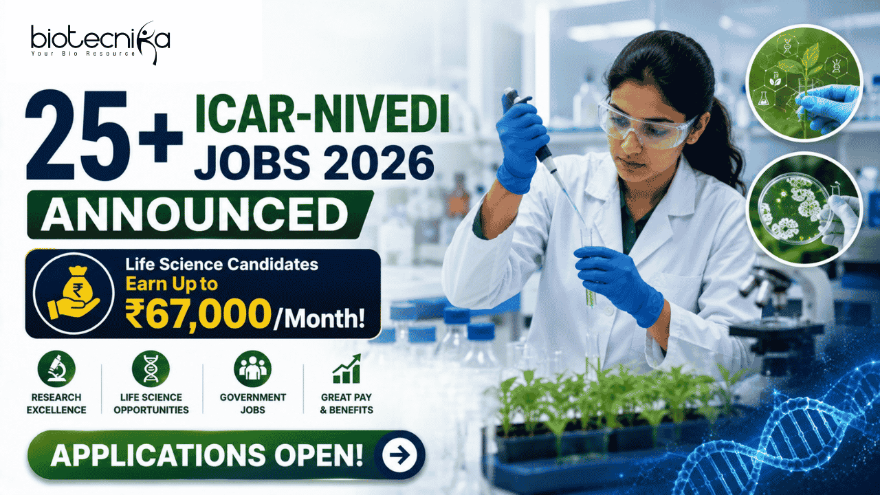 Multiple Job Vacancies at ICAR-NIVEDI Recruitment 2026