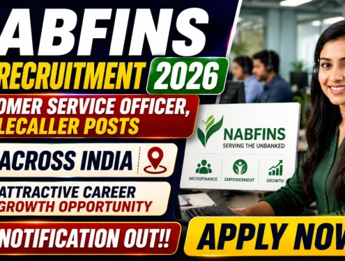 NABFINS CSO Recruitment 2026 - Apply Online for Customer Service Officer, Telecaller Posts