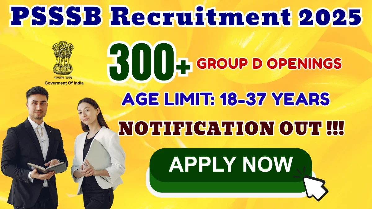 PSSSB Group D Recruitment 2025