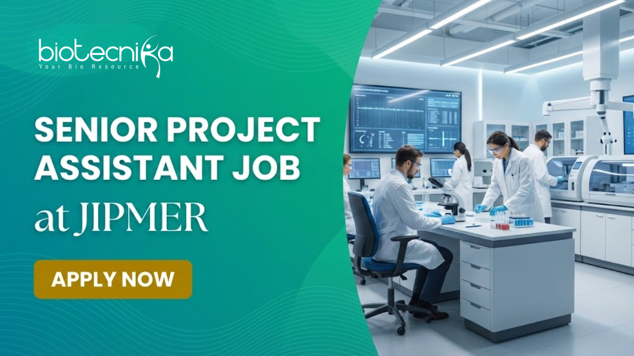 Project Assistant Job at JIPMER | Life Sciences