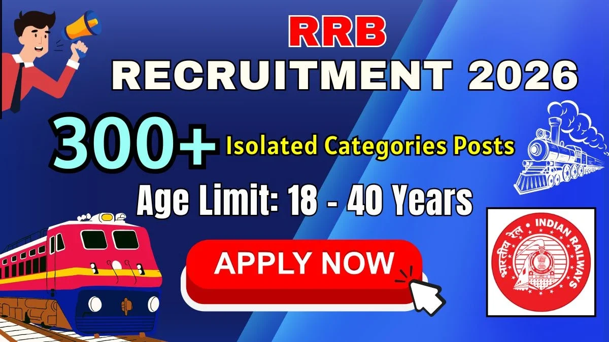 RRB Isolated Category 08/2025 Recruitment 2025 (Short Notice)